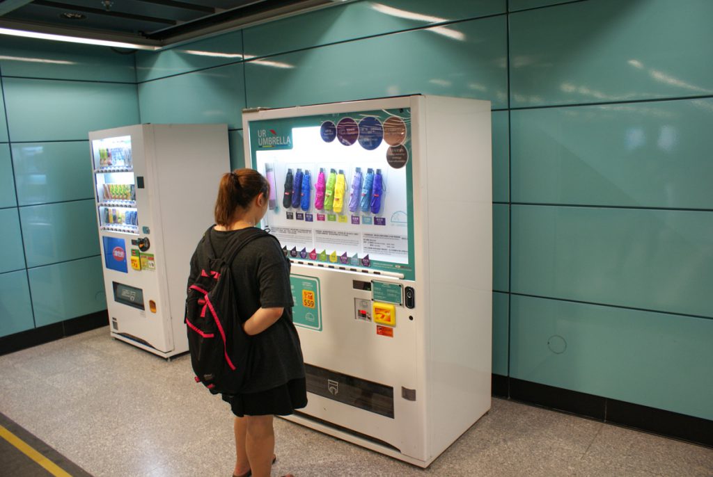 Automat z parasolkami